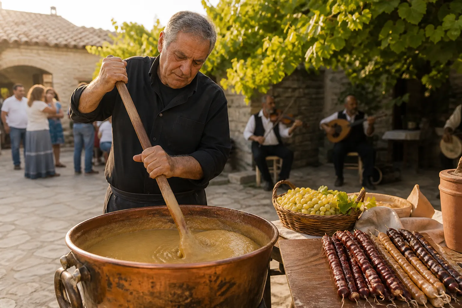 Editorial image for the Palouze Festival in Agios Amvrosios