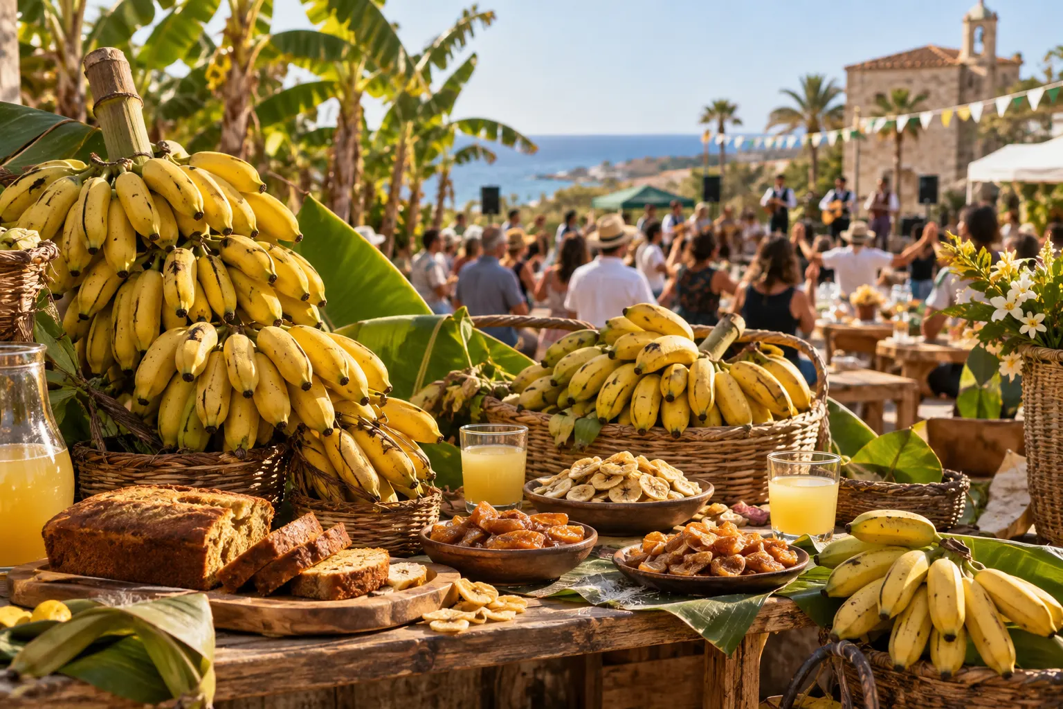 Editorial image for the Banana Festival in Kissonerga