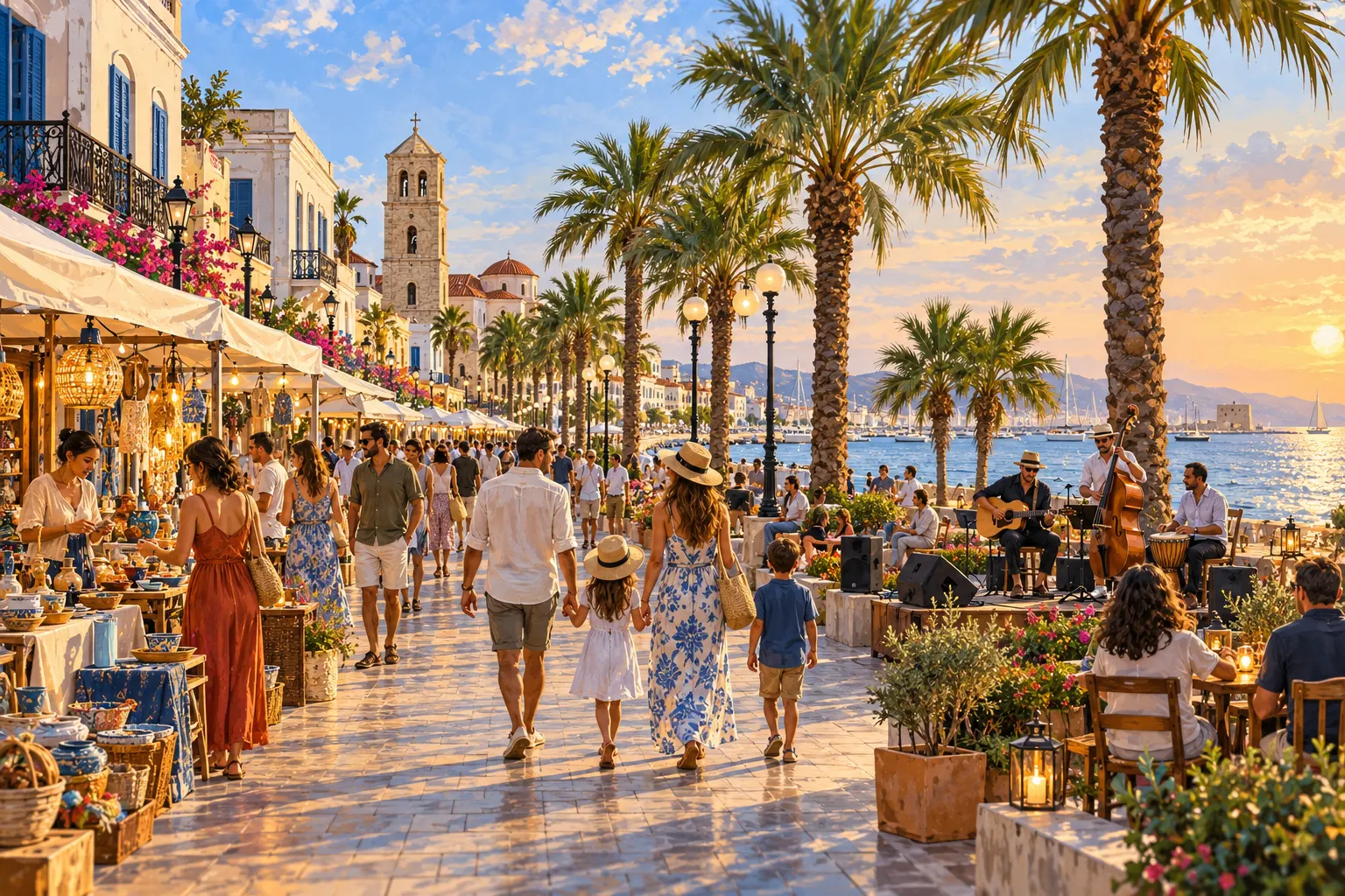 District-inspired illustration · AI — Larnaca
