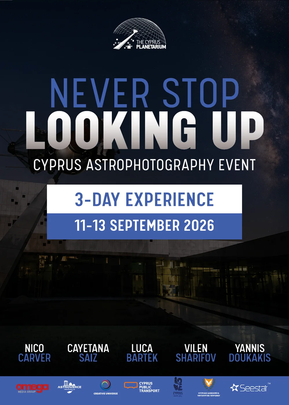 Official programme for Never Stop Looking Up (2026)