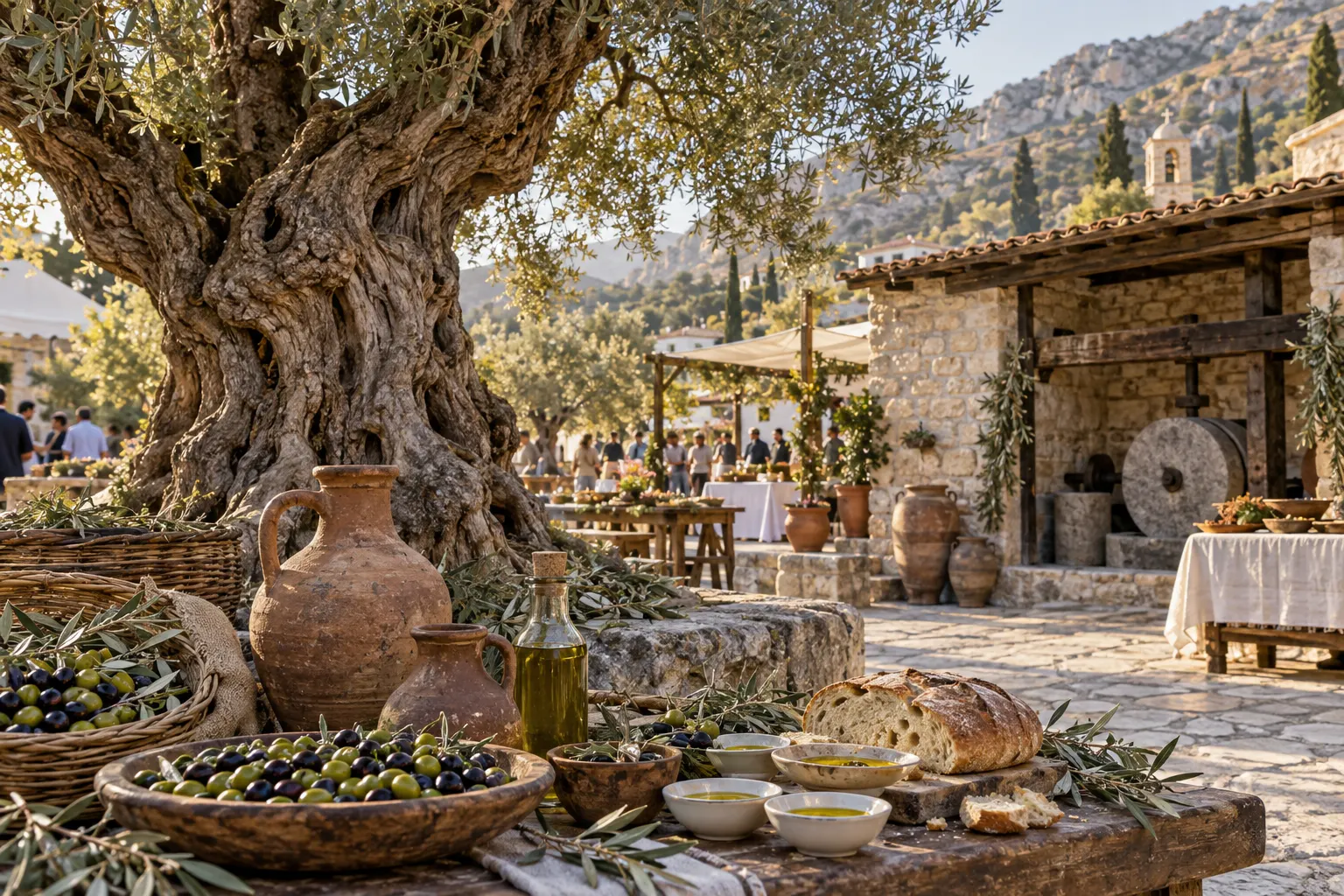 Editorial image for the Ancient Olive Festival in Silikou