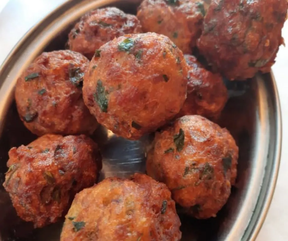 A plate of Cypriot keftedes