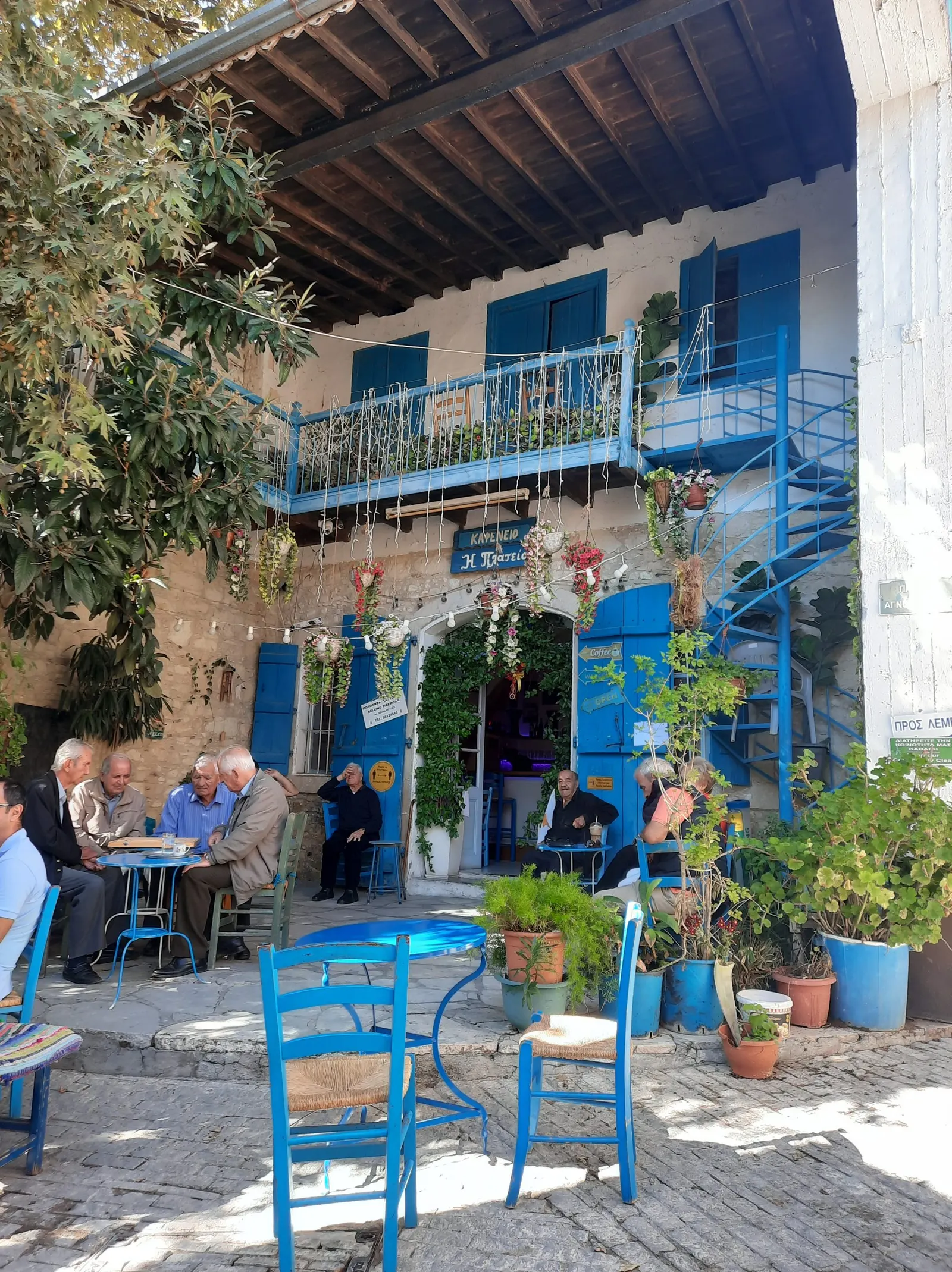 A Troodos mountain village in winter