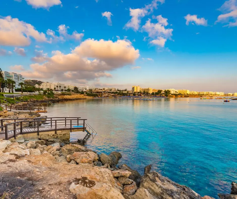 Fig Tree Bay at Protaras seen from the headland